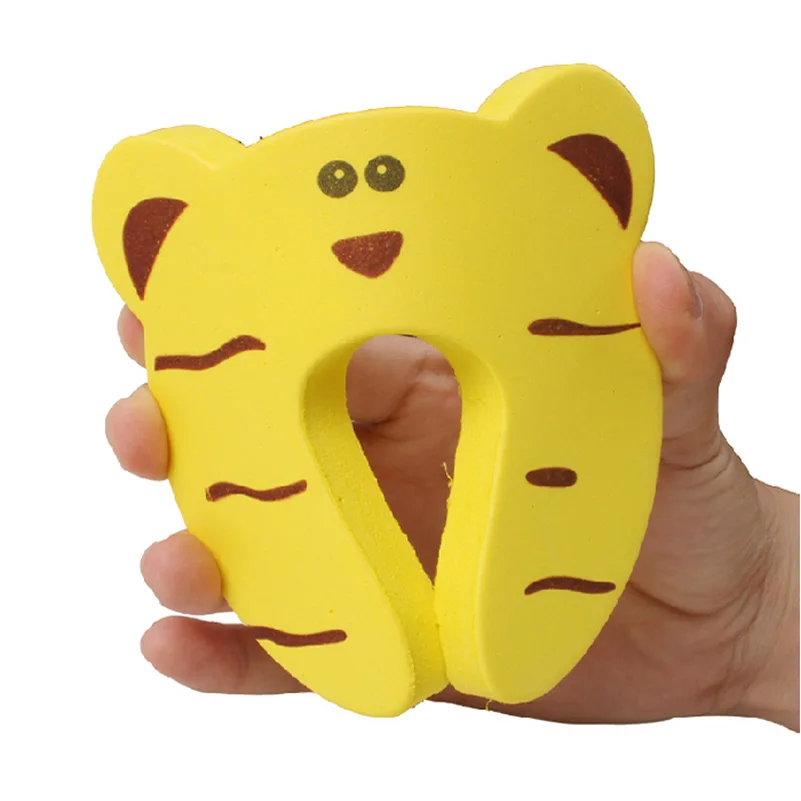 5PC/set Baby silicone safety door plug door crossing decoration care cartoon animal jammer child protection anti-pinching