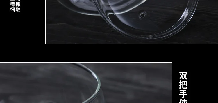Высокотемпературная устойчивая Бытовая большая емкость прозрачная двойная ручка стеклянная кастрюля для тушение мультяшная чашка Cook Congee вода Boi