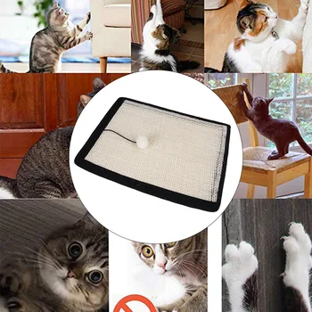 

Thick Cat Scratching Grinding Anxious Reduce Protective Mat Nooks Pet Toy Living Room Board Climbing Sisal Furniture Home Sofa