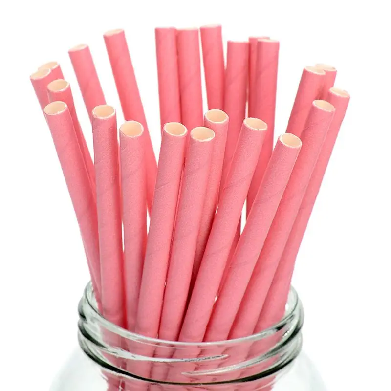 Colored Paper Straws, Baby Shower, Birthday, Christmas, Wedding Party, Decoration, Kitchen, 25 Disposable