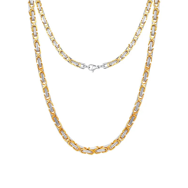 ビザンチンチェーン　バリ　デザインネックレス 男性用バリビザンチンチェーンネックレス,ファッション