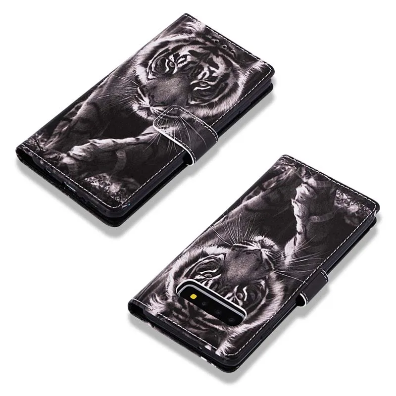 Чехол-бумажник для samsung Galaxy S10 S9 S8 Plus S10E S10 Lite из окрашенной кожи с откидной крышкой для samsung Galaxy Note10 Pro 5G