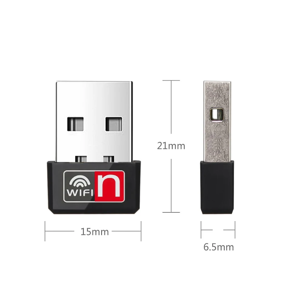 Kebidu 150Mbps MT7601 Network Card Mini Wireless USB Wifi Adapter USB2.0 Receiver Dongle For Desktop Laptop Windows MAC 802.11N wireless card