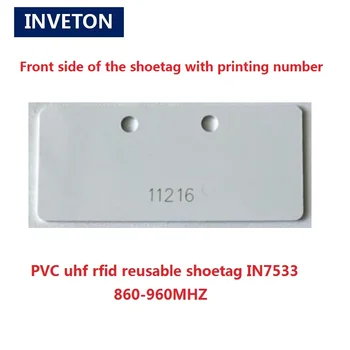 

860-960mhz customised uhf rfid reusable waterproof shoetag with epc gen2 passive sports Athletes shoe tag custom logo printing