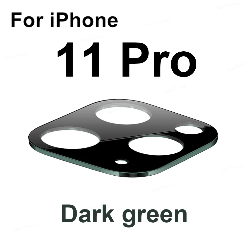 11 Pro Green Чехол для iPhone 11 Pro Max camera Len из титанового сплава, пленка для камеры iPhone 11 11Pro, защита от царапин, защита от грязи - Цвет: 11 Pro Green