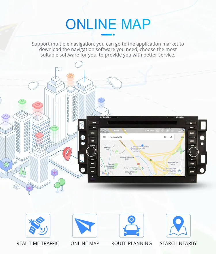 Sale LJHANG 2 Din Android 9.0 Car DVD Player For Chevrolet Aveo Epica Captiva 2005-2011 WIFI GPS Navigation RDS IPS Car Radio Stereo 5