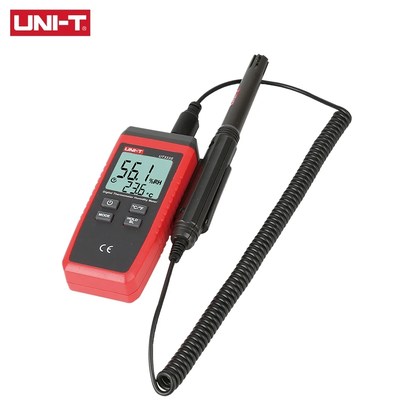 LIXF Uni-T Ut333S Mini Temperature Humidity Meter Outdoor Hygrometer Overload Indication Unit Conversion Lcd Backlight Hygrome