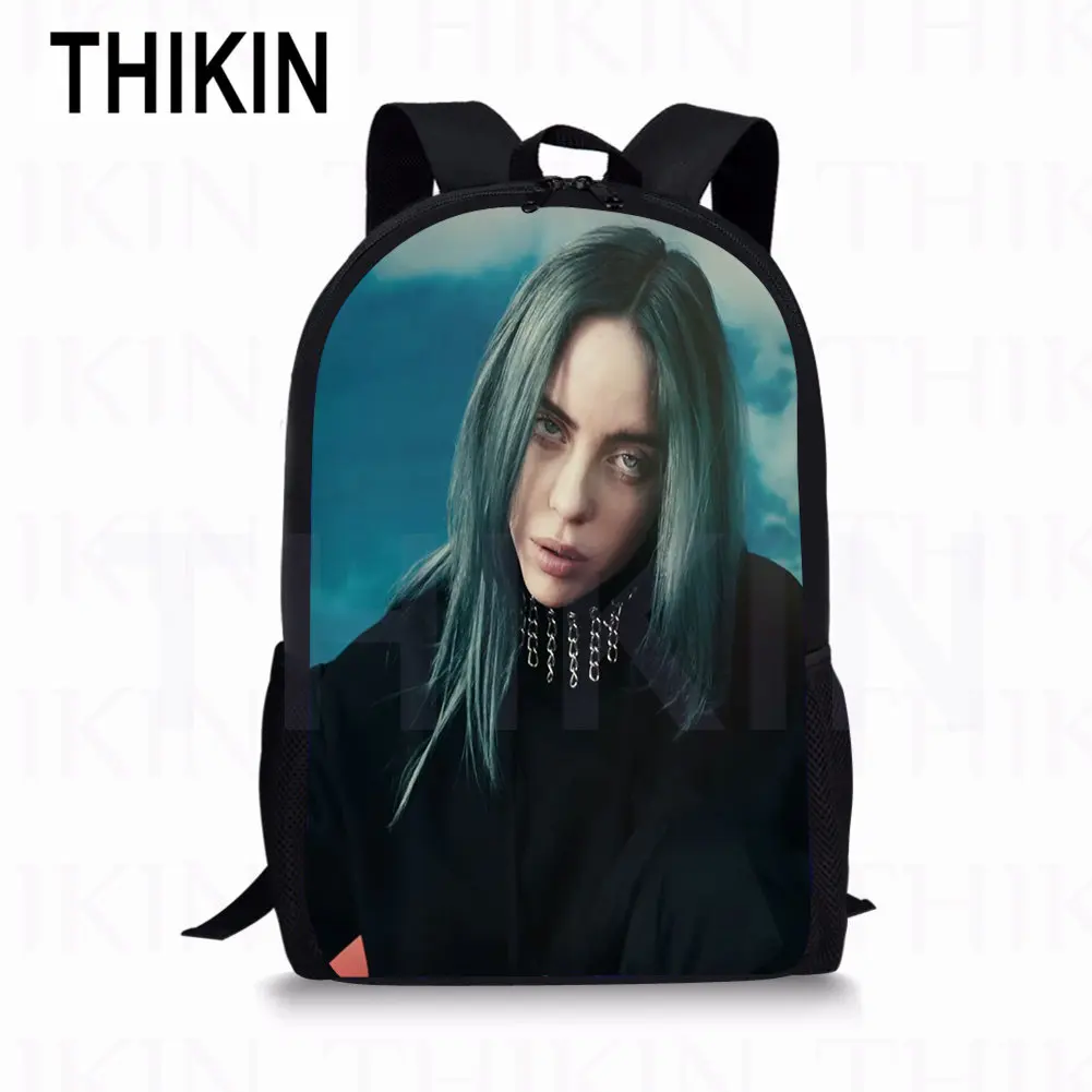 THIKIN Kids Мальчики школьные рюкзаки для девочек Billie Eilish печать молодежный рюкзак наборы 3 шт./компл. Детские классные сумки для книг на заказ - Цвет: as picture