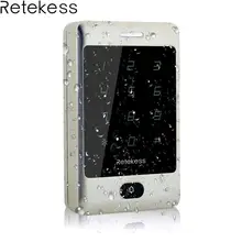 RFID Access Control Touch Keypad 125KHZ Door Access Control System with KDL Metal Case Shell Backlight Keypad Silver F1203D fingerprint door access control system with 125khz card realand access control