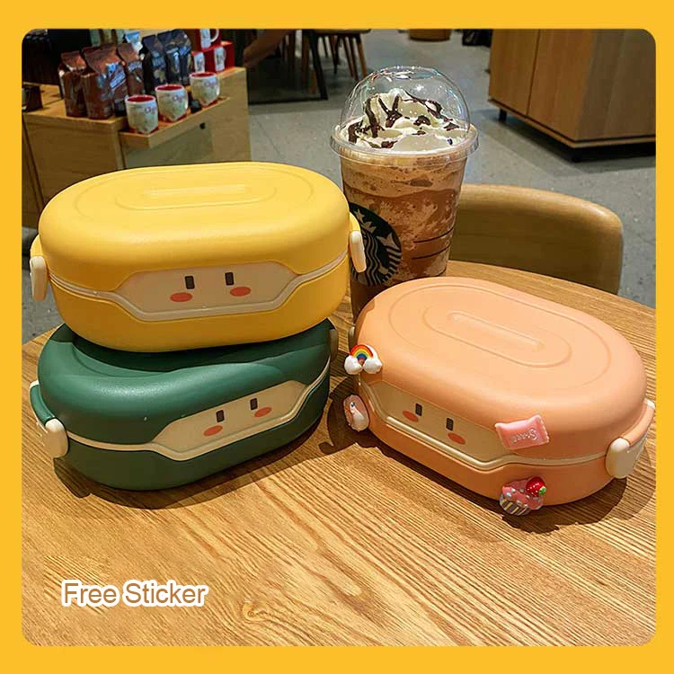 Контейнер для ланча Kawaii Bento 780 мл контейнер хранения еды в мультяшном стиле