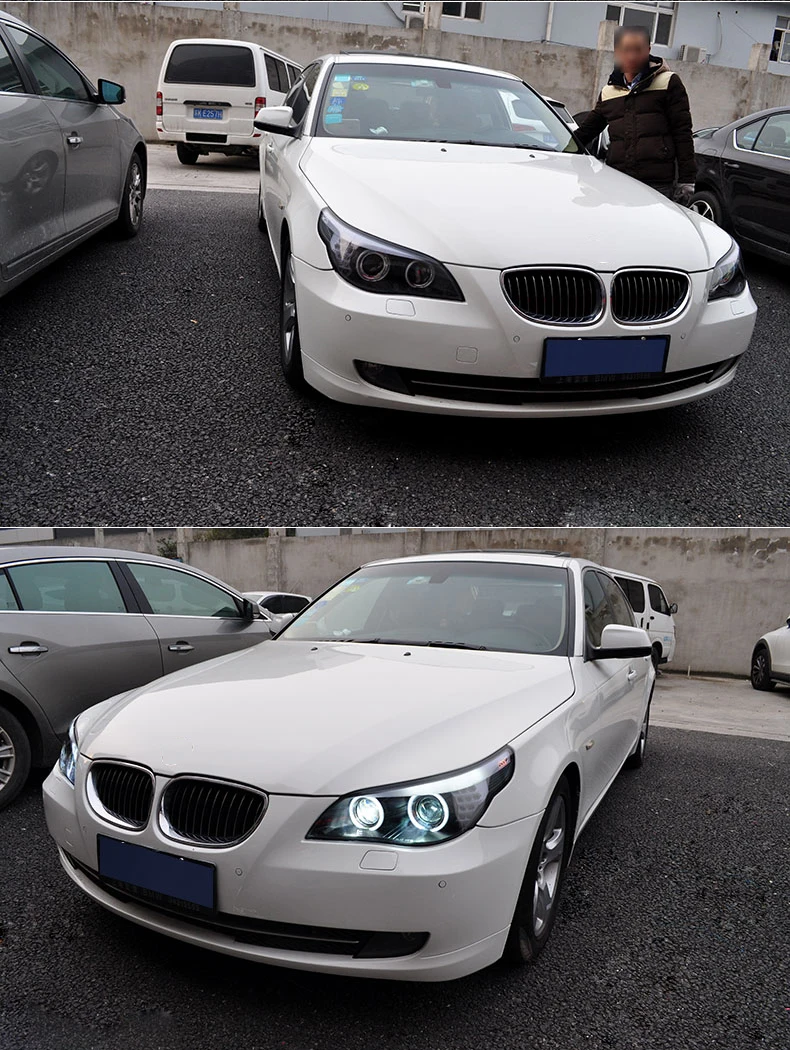 АКД Автомобиль Стайлинг фара для BMW E60 фары 2003-2010 520i 523i 530i 535i светодиодный фары DRL Hid Bi Xenon авто аксессуары