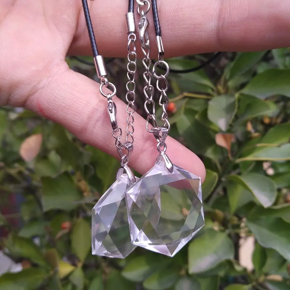 Natural Quartz Clear Crystal Star of David Carving Pendant Healing 1pcs | Дом и сад