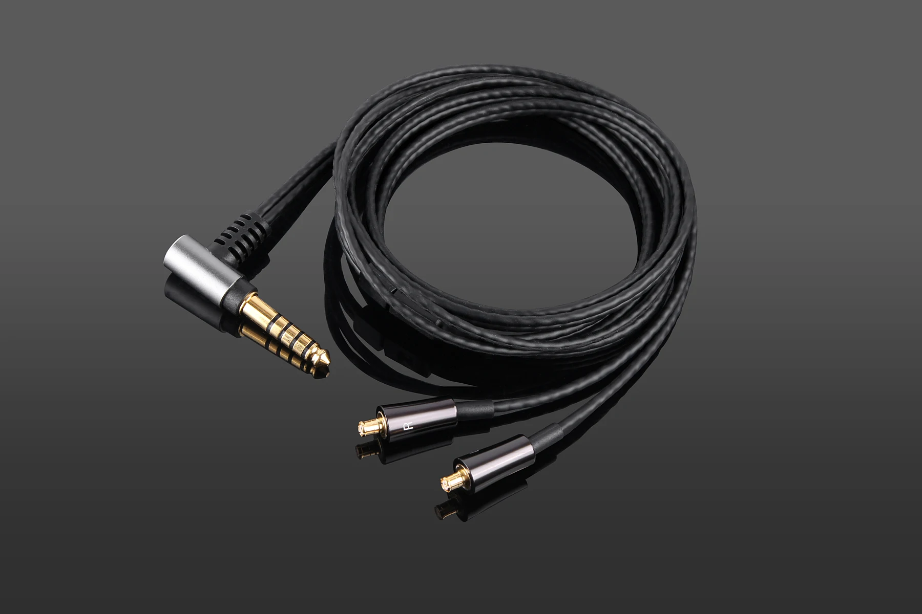 

OCC Balanced BLACK AUDIO CABLE For Audio-technica ATH-CK2000Ti CM2000Ti IEX1 IN-EAR Headphone