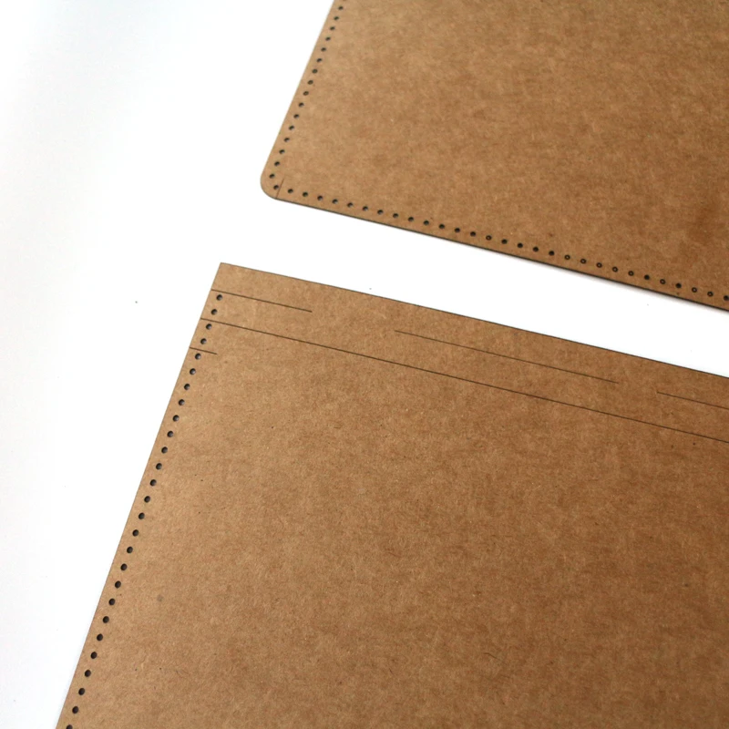 Чемодан из крафт-бумаги шаблон DIY кожаный шаблон для шитья для готовой работы размер 36x28x6 см