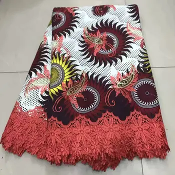 

Tissues Africain Wax Broder Print African Lace Wax /Kitenge/Pagnes/Chitenge/Fabric For Dressmakings/Sewing ZQW-7