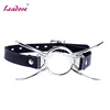 Oral Fixation PU Leather Bondage Restraint Mouth Gag Spider X Style Flirting O ring Open Mouth Gag Adult Games Sex Toys XN0083 1