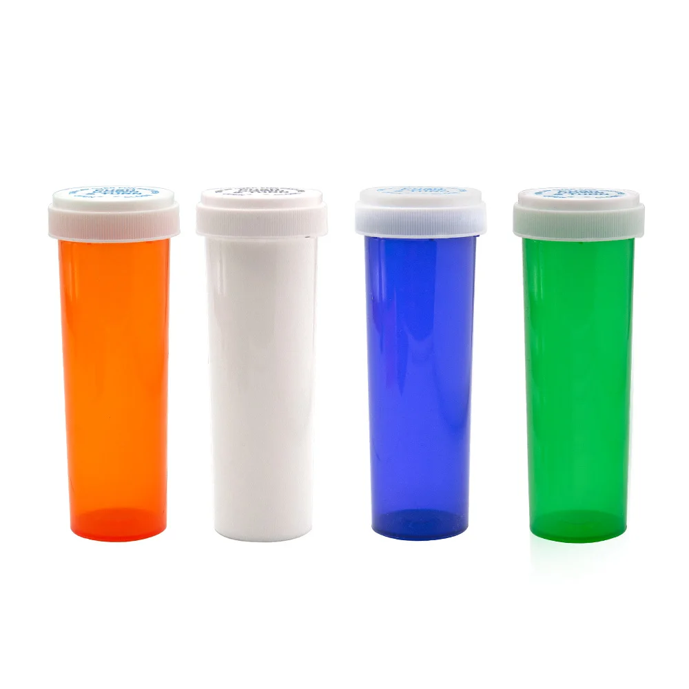 

COURNOT Biggest 60Dram Push Down &Turn Vial Container Acrylic Plastic Stroage Stash Jar Pill Bottle Case Box Herb Container