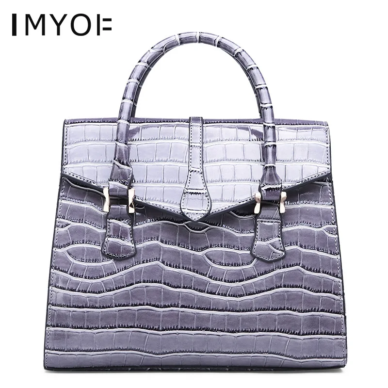 

Fashion Crocodile Pattern Ladies Shoulder Bag Versatile High Quality Ladies Handbag Soft Pu Leather High Quality Female Business