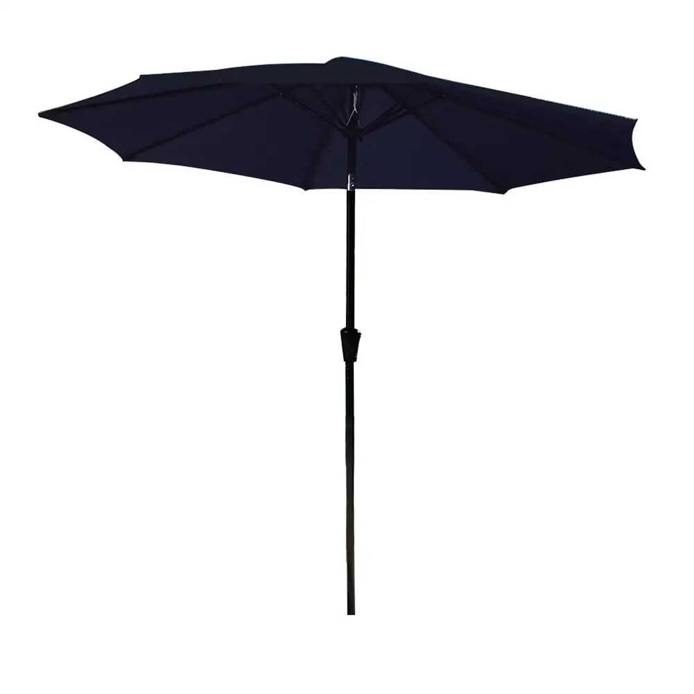

AsyPets Simple Garden Parasol Crank Tilt Sun Shade Umbrella with Rain Cover