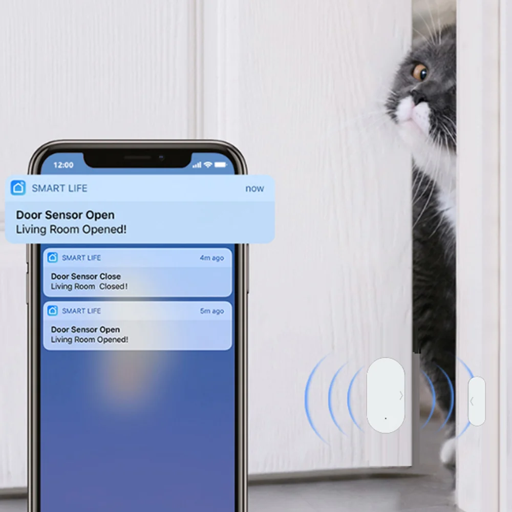 Tuya Zigbee Door Sensor Window Sensor for Smart Home A Burglar Alarm Tuya Smart Alexa Google Home var Smart Life Tuya Sensor 2