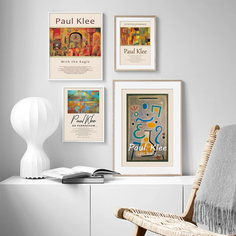 Paul Klee Classic Eye Stile Astratto Modern Colorful Line Art Canvas Print Painting Exhibition Poster Wall Picture Home Decor