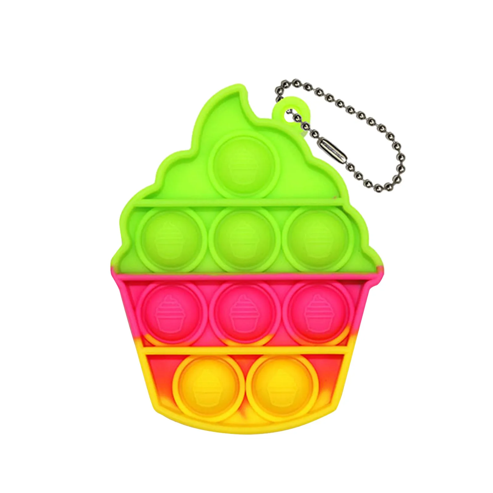 Mini Pops Fidget Toy Simple Dimple Its Anti Stress Relief Keychain Push Bubble Silicone Anxiety Sensory For Autism Adhd Chidlren stress ball brain Squeeze Toys