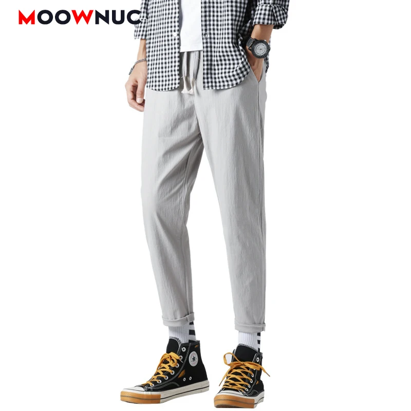 

Ankle-Length Sweatpant Trousers Hombre Streetwear Men's Pants Male Joggers 2020 Casual Spring Fit Fashion Hip Hop MOOWNUC