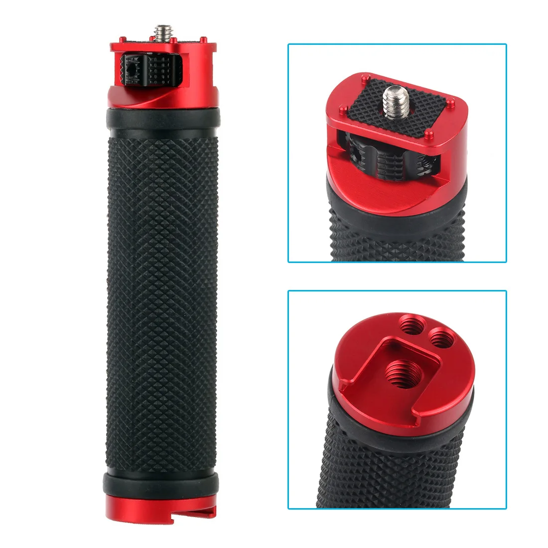 Handle Grip with 1/4 3/8 Cold Shoe Mount for ZHIYUN WEEBILL S WEEBILL LAB Gimbal Handgrip for Monitor Microphone Camera Accessories Action Camera Accessories Handheld Gimbal Accessories