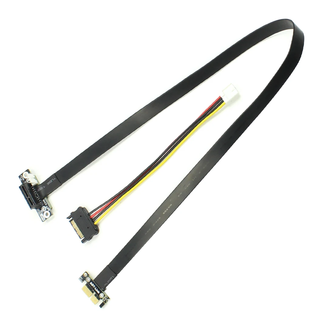 

90 Degree Right Angle PCIe 3.0 x1 to x1 Extension Cable R11SL 8G/bps High Speed PCI Express 1x Riser Card Extender Ribbon Cable