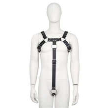 Мужской нагрудный ремень, связывание, рабы, ограничительные ремни, секс-товары, игры для взрослых, для мужчин, из искусственной кожи, Клубная одежда, костюмы