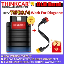 THINKCAR Old Boot Thinkdiag for Diagzone Full System All Software 1 year free OBD2 Diagnostic Tool 15 reset services Ecu coding