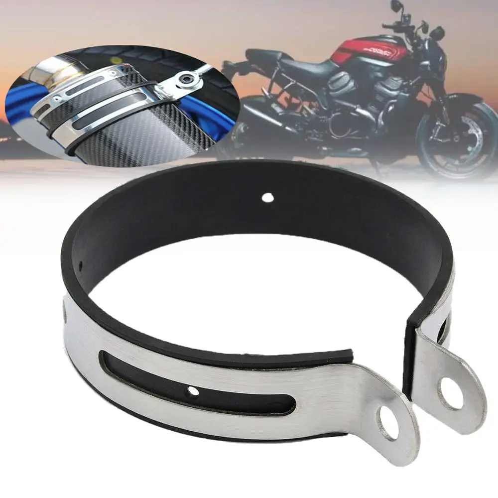 11cmStainlessSteelMotorcycleExhaustMufflerSilencerBracketHolder