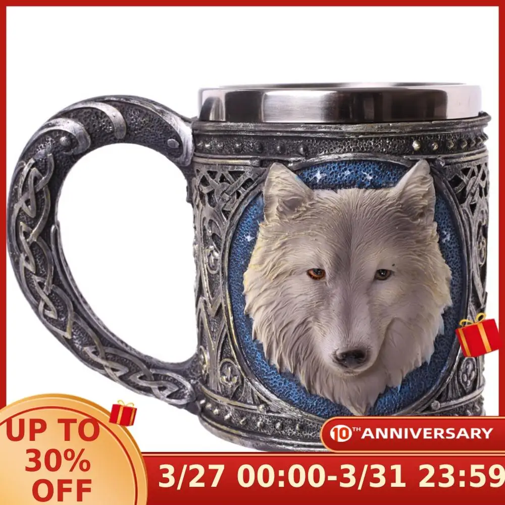 1 шт. кружка для питья с изображением животных одинокого волка короля 3D Ретро