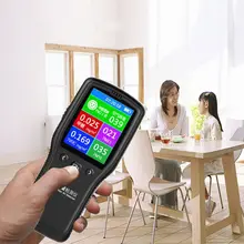 PM2.5 Detector Air Quality Monitor Digital Testing Appliance For Supervising Formaldehyde TVOC PM2.5 PM10 HCHO PM2.5 Detector Air Quality Monitor Digital Testing Appliance For Supervising Formaldehyde TVOC PM2.5 PM10 HCHO