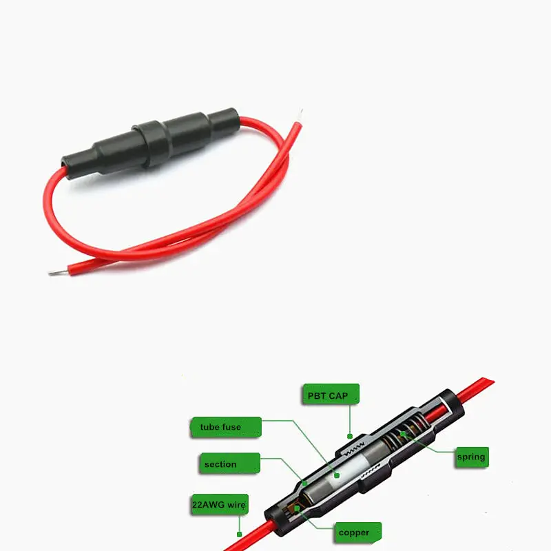100 pces 520mm com fio de 22 awg 250v 03