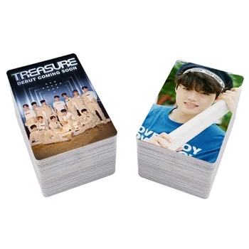 

100pcs/set Kpop TREASURE Double Sides Photo Card LOMO Card Small Cards Album For Fans Collection