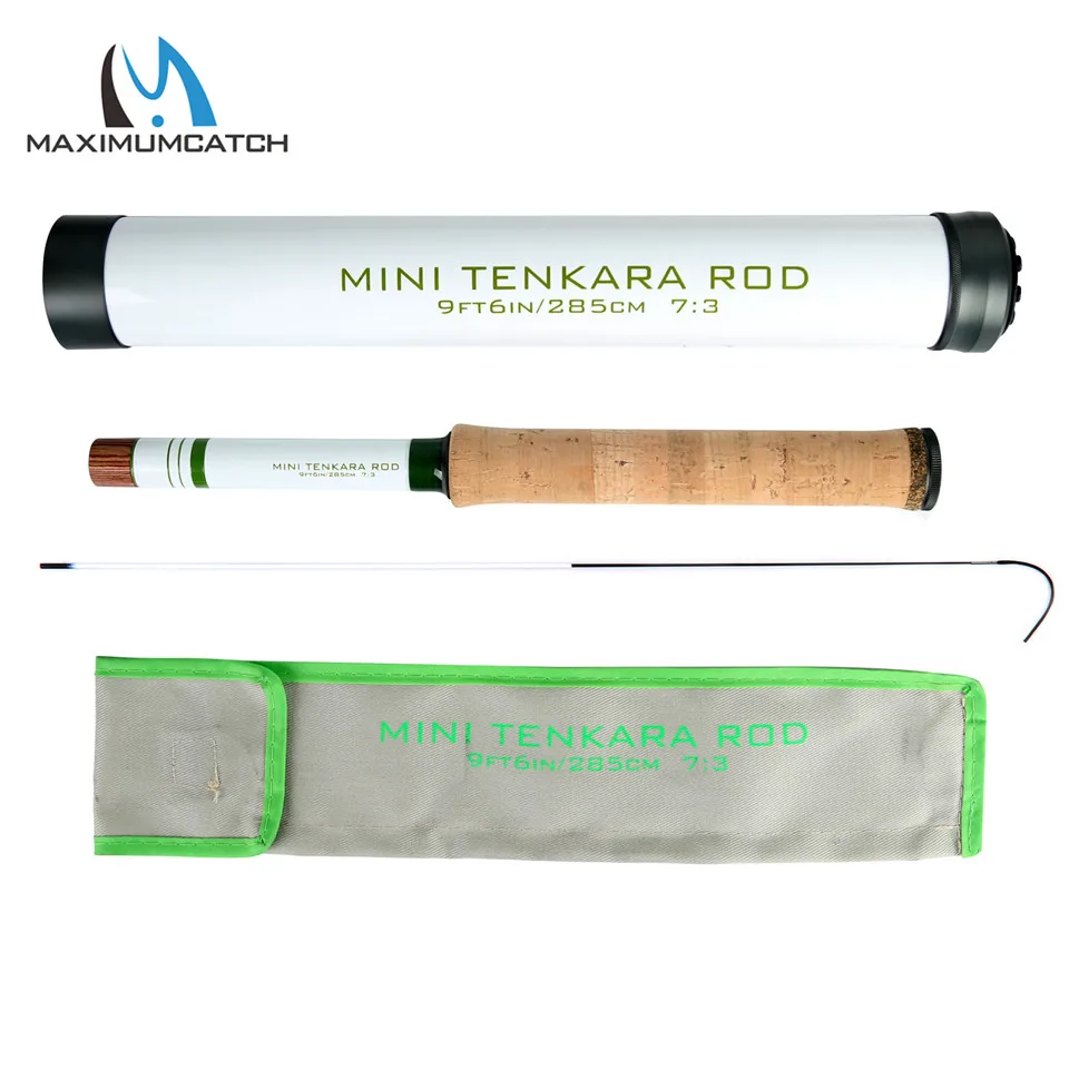 Maximumctach 8-12ft Mini Tenkara Fly Fishing Rod 6:4 7:3 Action 9/15/16Sec Telescoping Tenkara Fly Rod