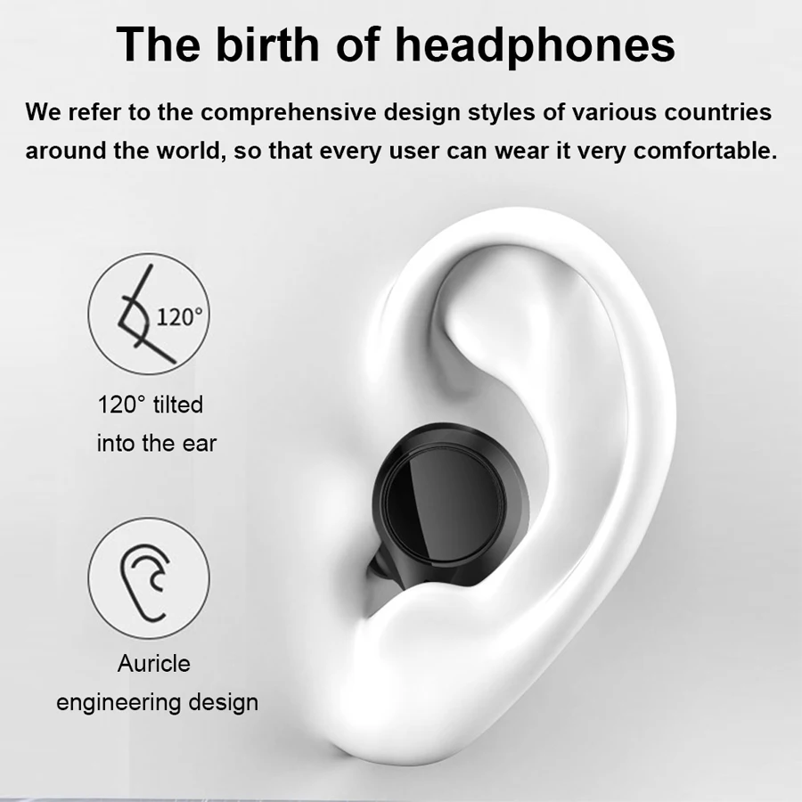 TWS беспроводные наушники Bluetooth 5,0 спортивные стерео беспроводные наушники гарнитура с микрофоном зарядная коробка