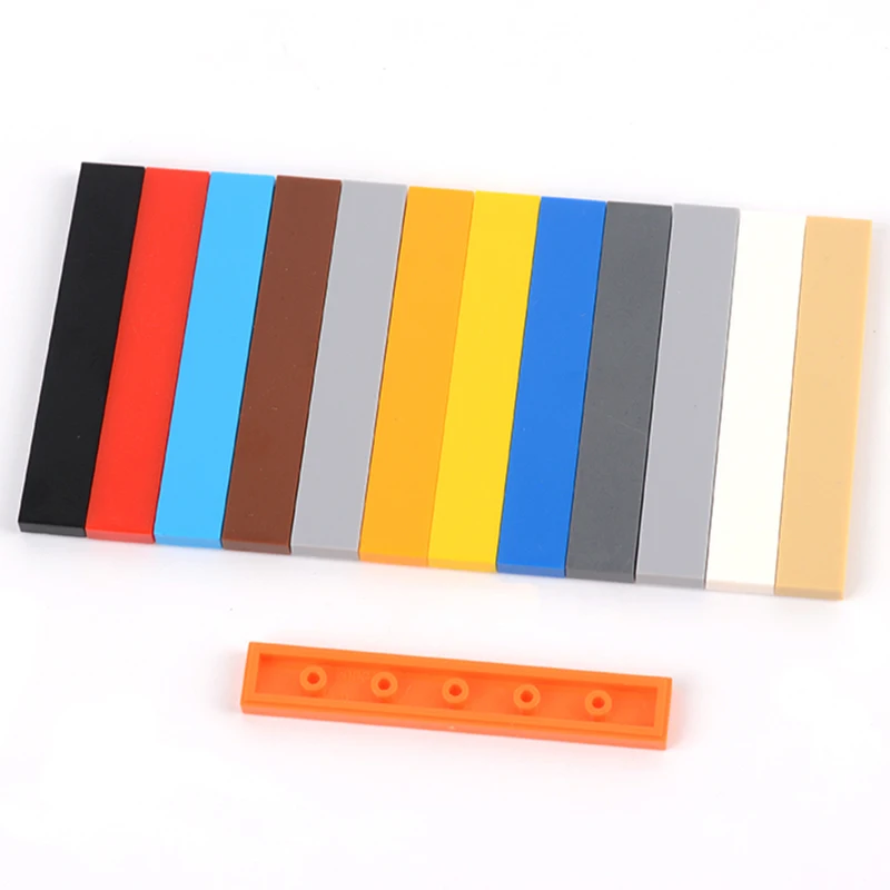 100 шт. части для городских строительных блоков 1x6 плоская плитка DIY Enlighten MOC