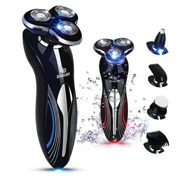 

Full Body Multi-functional Electric Shaving Knife 4D Washing Smart Rechargeable Car Mounted Shaver Three Cutter Head Rotary Knif