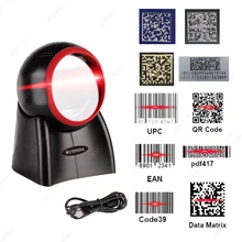 Lecteur de codes à barres 2D QR, lecteur de codes à barres, mains libres, câble USB, Scanner 2d, Scanner BARCOD PDF417