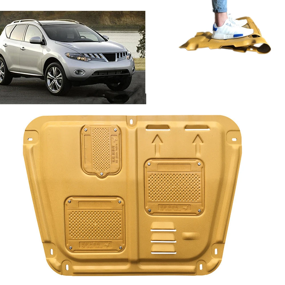 

For Nissan Murano 2015-2018 Under Engine Guard Board Splash Shield Mud Fender Plate Cover Golden Car Mudflap Mudapron Mudguard