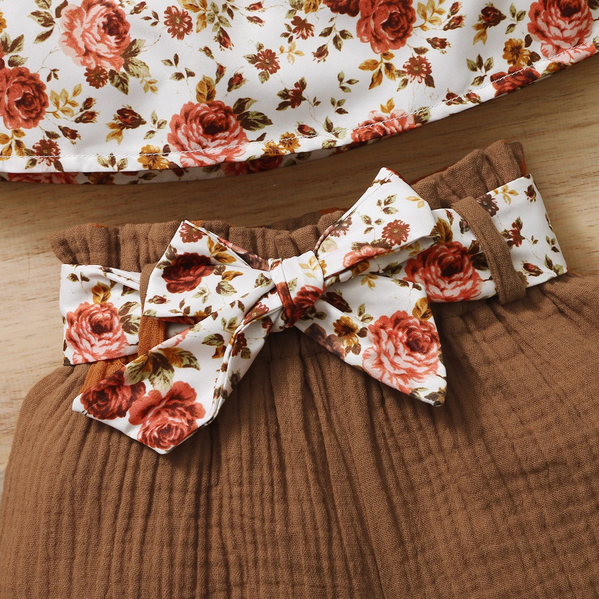 Summer Newborn Toddler Baby Girls Clothes Set Boho New Born Infant Cute Outfit Ruffle Short Sleeve Top Shorts Baby Girl Clothes - Image 4