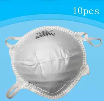 

10pcs Cup-shaped Disposable Mouth Masks Anti-dust Mouth Masks Windproof Mouth Face Masks Single Pack White Overseas