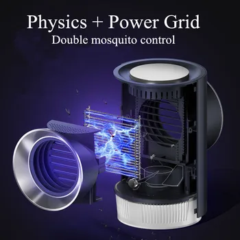 

NEW Upgrade 2 in 1 Physica And Power Grid Mosquito Killer Lamp USB Efficient Insect Killer Flies Trap Lamp No Noise No Radiation