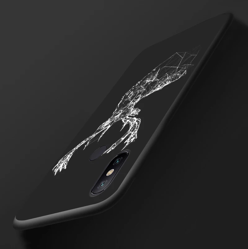 Fundas for Vivo Y11 2019 Case Vivo Y95 Y93 Y91 Y89 Y85 Y81 Y79 Y75 Y70 2020 Y55 Y53 Y52 5G Y22 Y20 Love Heart Black Phone Cover