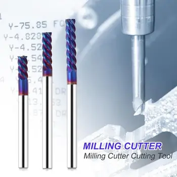 

Woodworking Milling Cutter Nano-coated Tungsten Steel Durable Fine Workmanship No Burrs Heat Treatment End Mill Carving Router