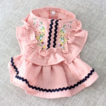 

20 New Chinese-Style Pet Dress Dog Thin Summer Dress Teddy Bear Dog Clothes Cat Summer Dress