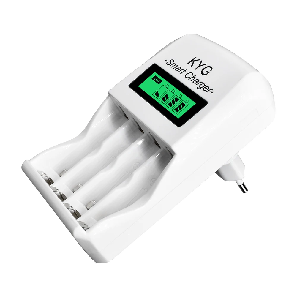 1.2v Aa Battery Charger Aa Smart Lcd Eu Plug Charger For Aa Aaa 1.2v
