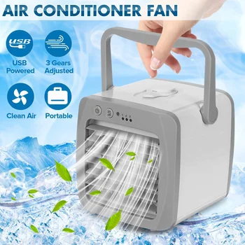 

Mini Portable Air Conditioning Fan Air Cooling Fan for Office Home USB Air Conditioner Humidifier Purifier Desktop Air Cooler
